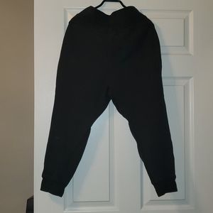 Black crop sweat jogger